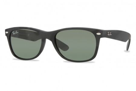 ray ban black rubber wayfarer