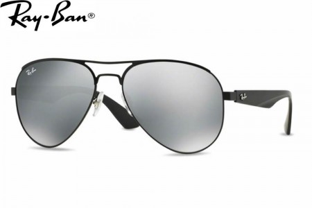 ray ban black matte aviator