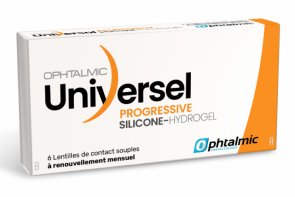 Ophtalmic Universel Silicone hydrogel Progressive - 6 Lentilles - Œil gauche