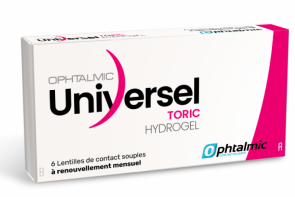 Ophtalmic Universel hydrogel Torique - Boite de 6 lentilles