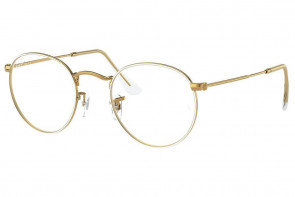 Lunettes de vue Ray-Ban RX 3447V 50mm White on Legend Gold