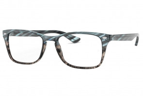 Lunettes de vue Ray-Ban RX5228 56mm, gradient bleue rayure gris  